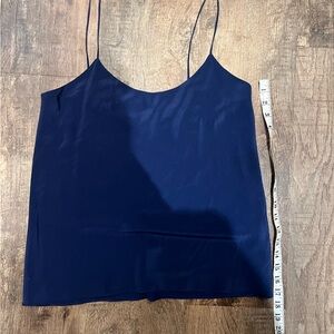 Blue Silk Cami